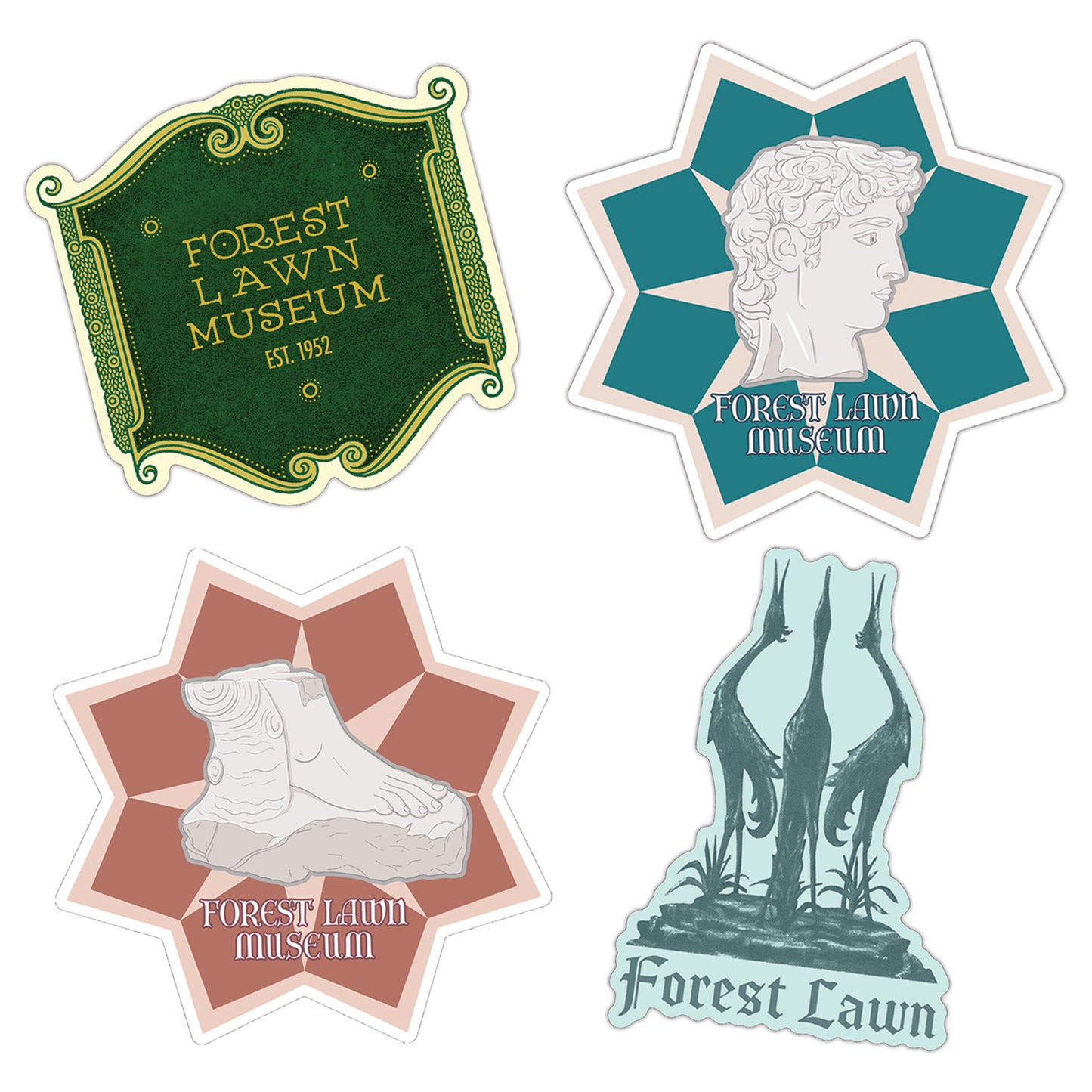 Forest Lawn Sticker Pack