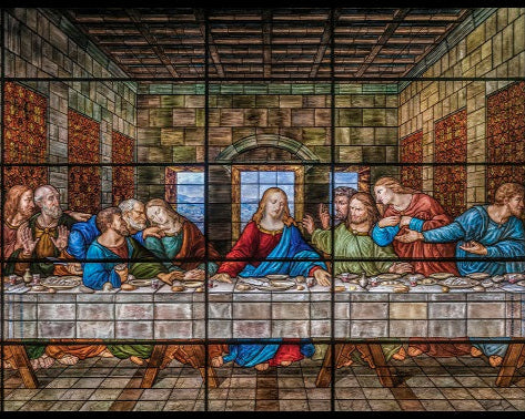 The Great Mausoleum: The Last Supper Window & Poets Corridor